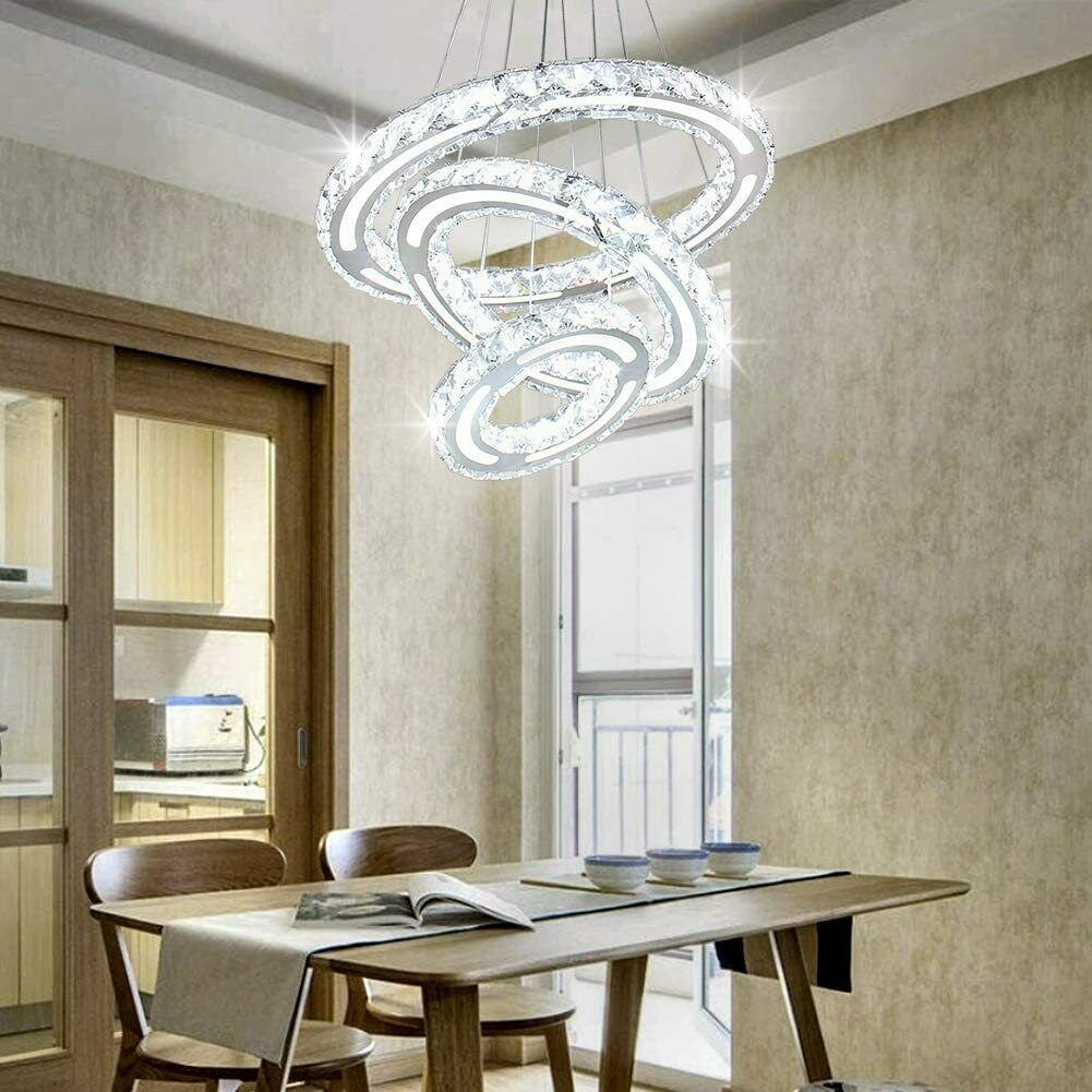 LED Chandelier Ring Light Modern Luxury Design Crystal Lamp in Ojo - Home  Accessories, Ogb King Lighting Ogbonna James | Jiji.ng